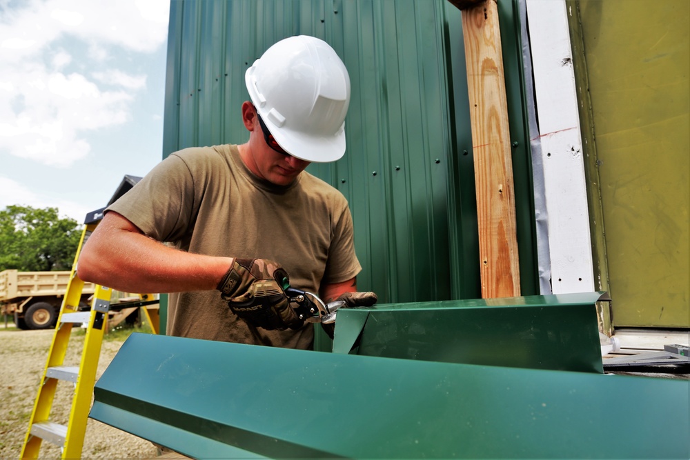 389th Engineer Company Soldiers hone skills supporting troop project at Fort McCoy
