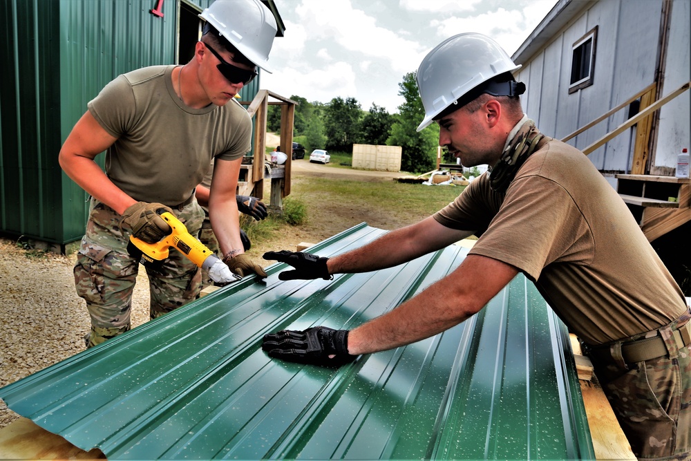 389th Engineer Company Soldiers hone skills supporting troop project at Fort McCoy
