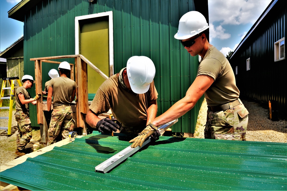389th Engineer Company Soldiers hone skills supporting troop project at Fort McCoy
