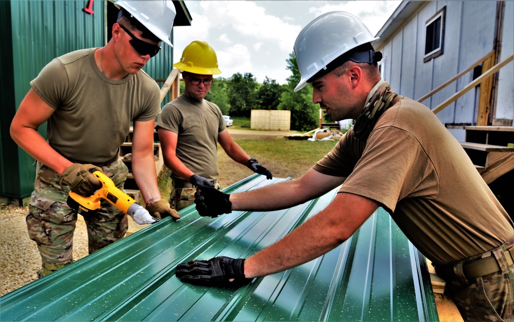 389th Engineer Company Soldiers hone skills supporting troop project at Fort McCoy