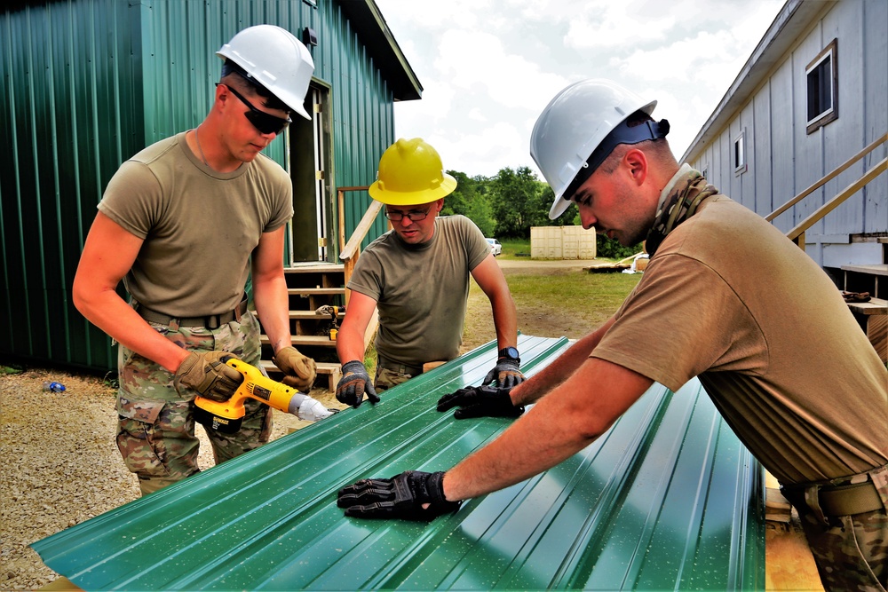 389th Engineer Company Soldiers hone skills supporting troop project at Fort McCoy