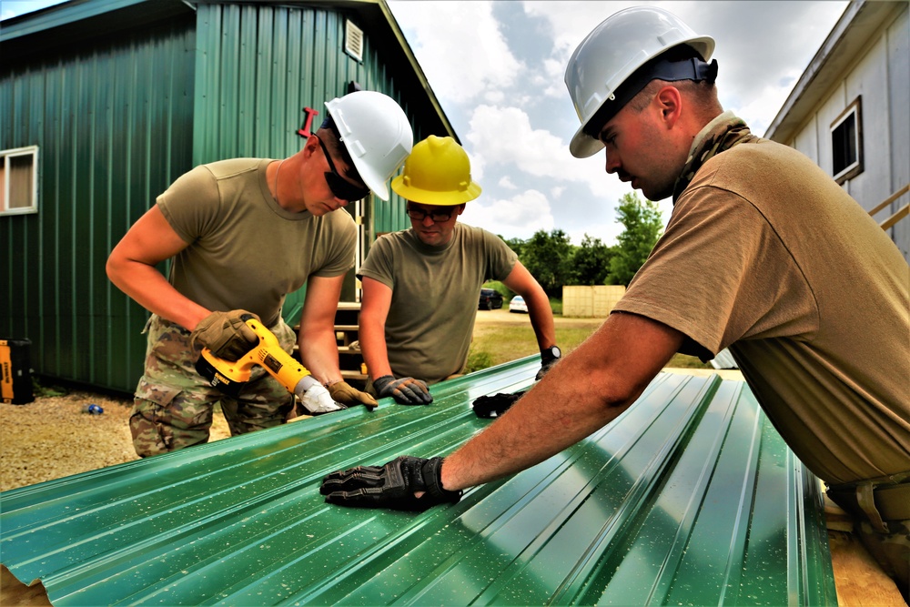 389th Engineer Company Soldiers hone skills supporting troop project at Fort McCoy