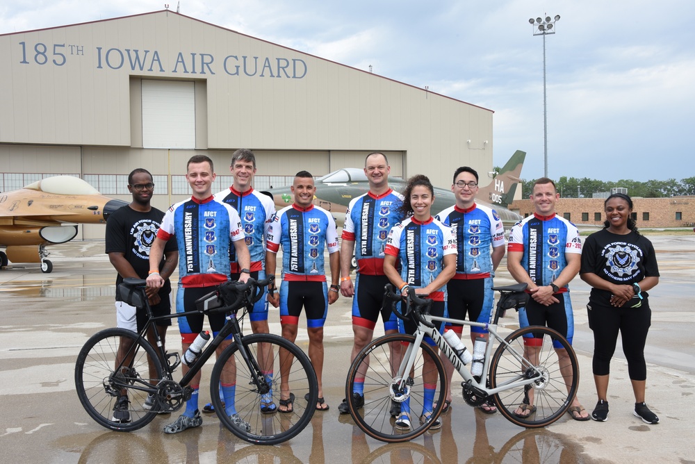 Space Force members of the Air Force Cycling Team