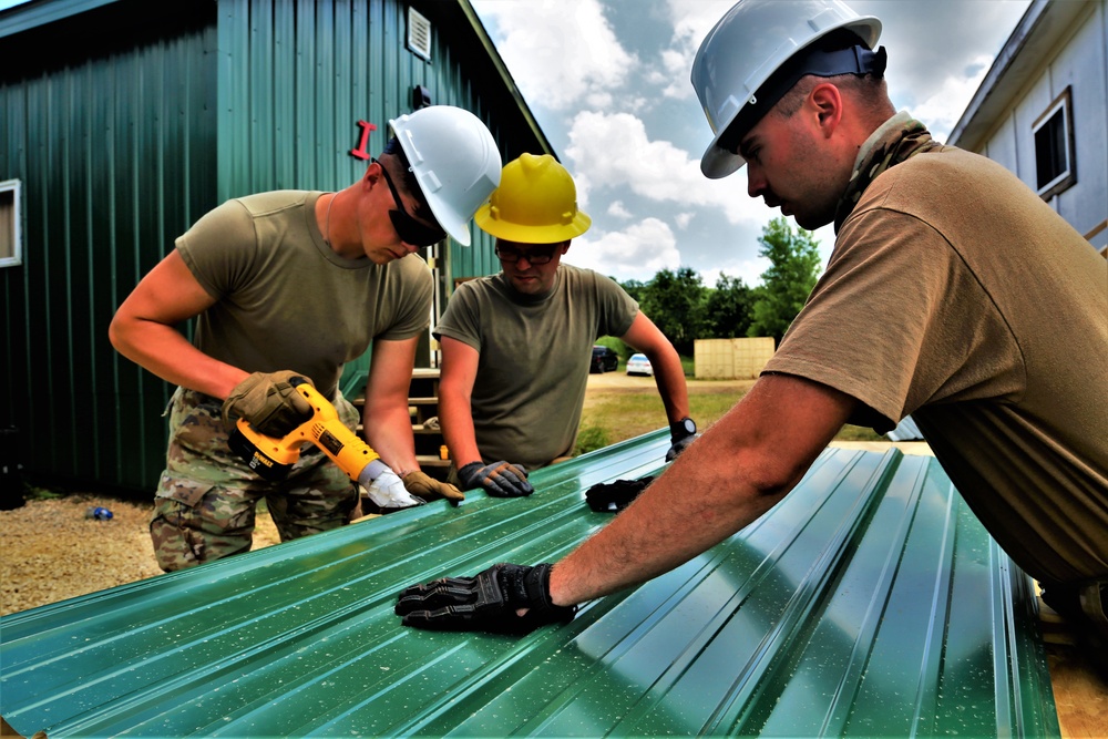 389th Engineer Company Soldiers hone skills supporting troop project at Fort McCoy