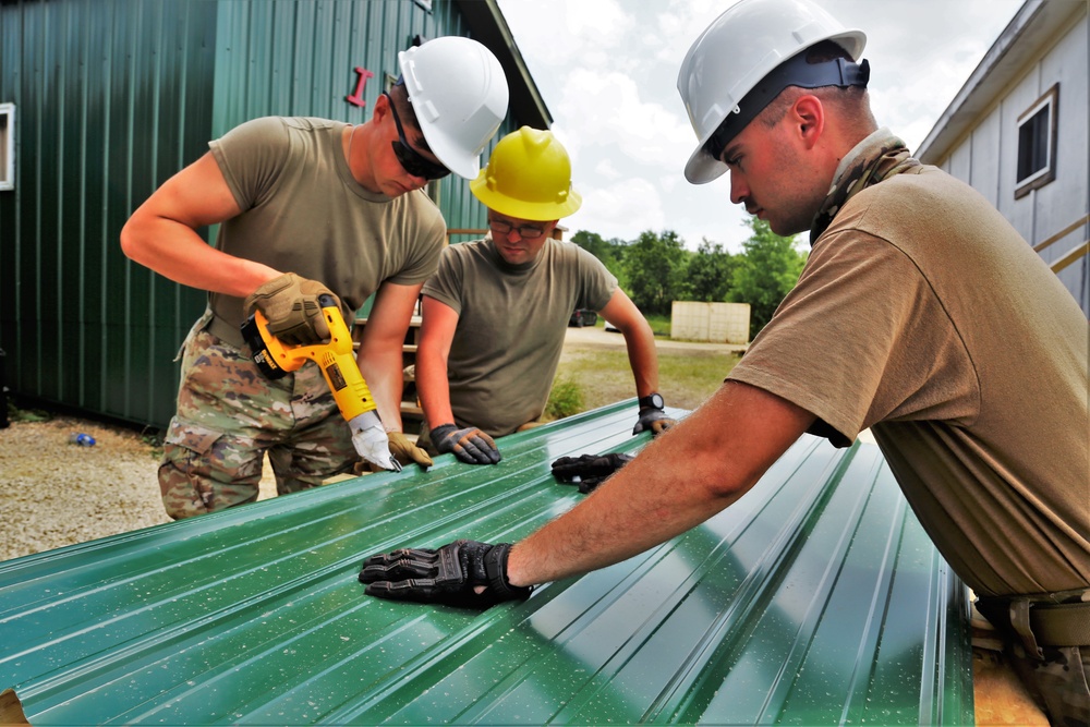 389th Engineer Company Soldiers hone skills supporting troop project at Fort McCoy