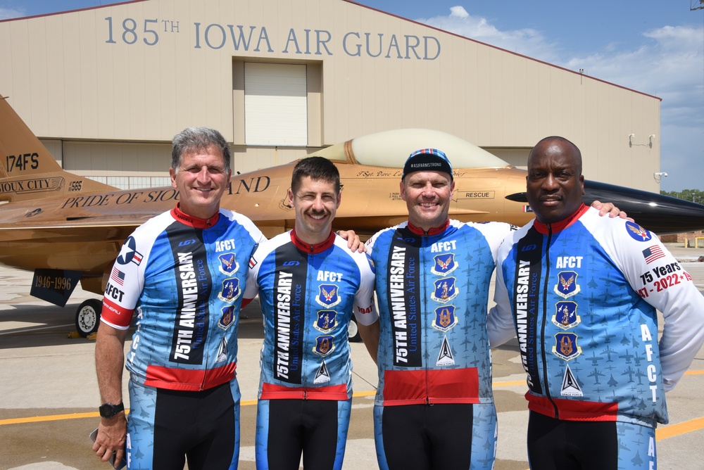 Leadership members of the Air Force Cycling Team