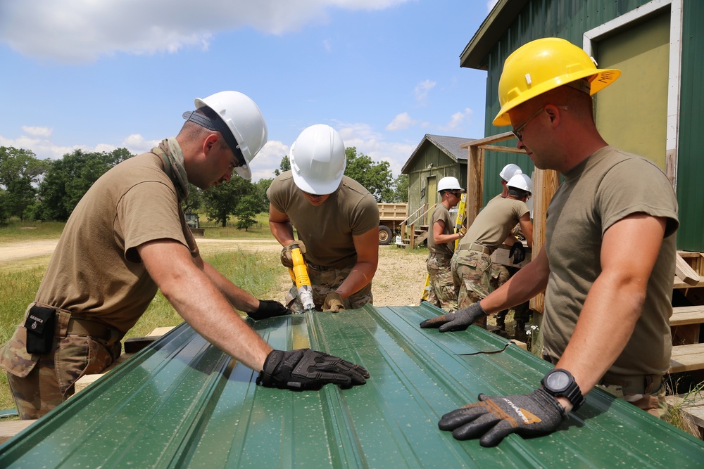 389th Engineer Company Soldiers hone skills supporting troop project at Fort McCoy