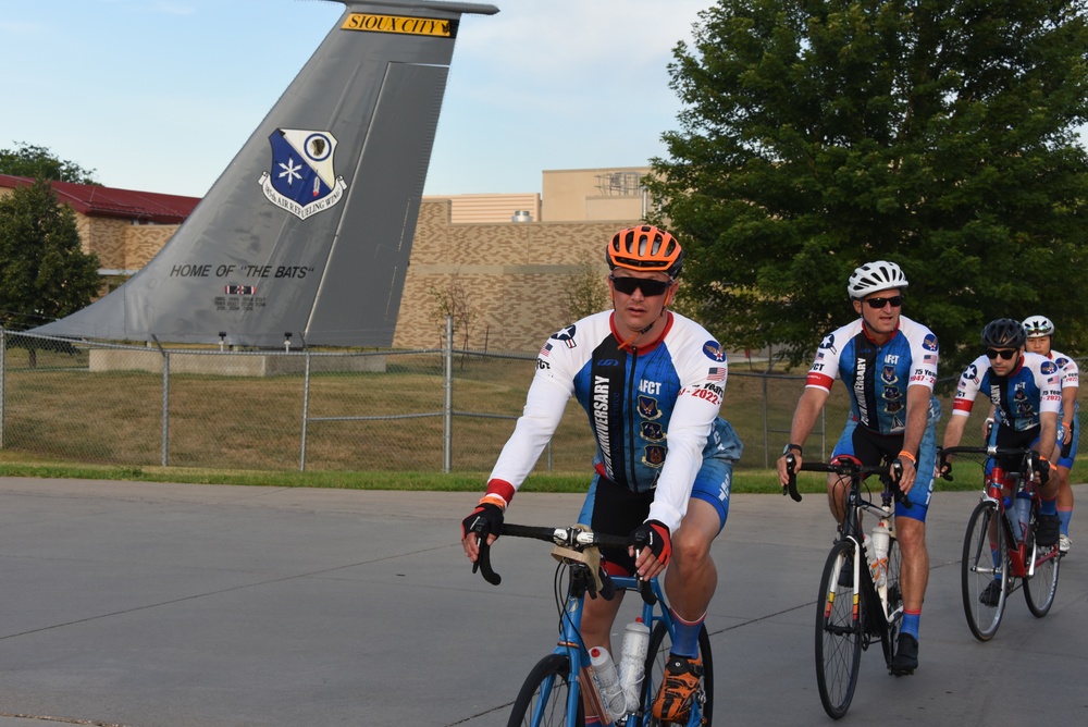 AFCT rides past KC-135 tail