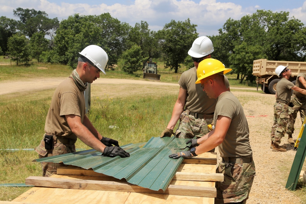 389th Engineer Company Soldiers hone skills supporting troop project at Fort McCoy