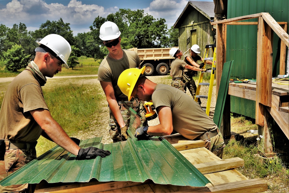 389th Engineer Company Soldiers hone skills supporting troop project at Fort McCoy
