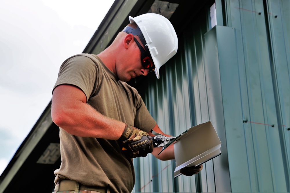 389th Engineer Company Soldiers hone skills supporting troop project at Fort McCoy