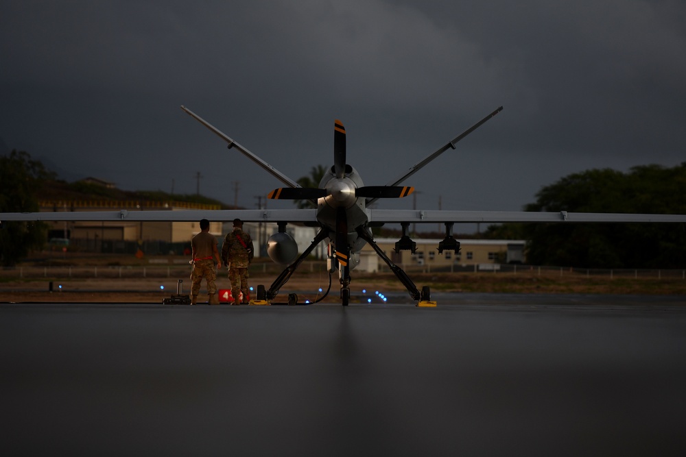 MQ-9s launch during RIMPAC 2022