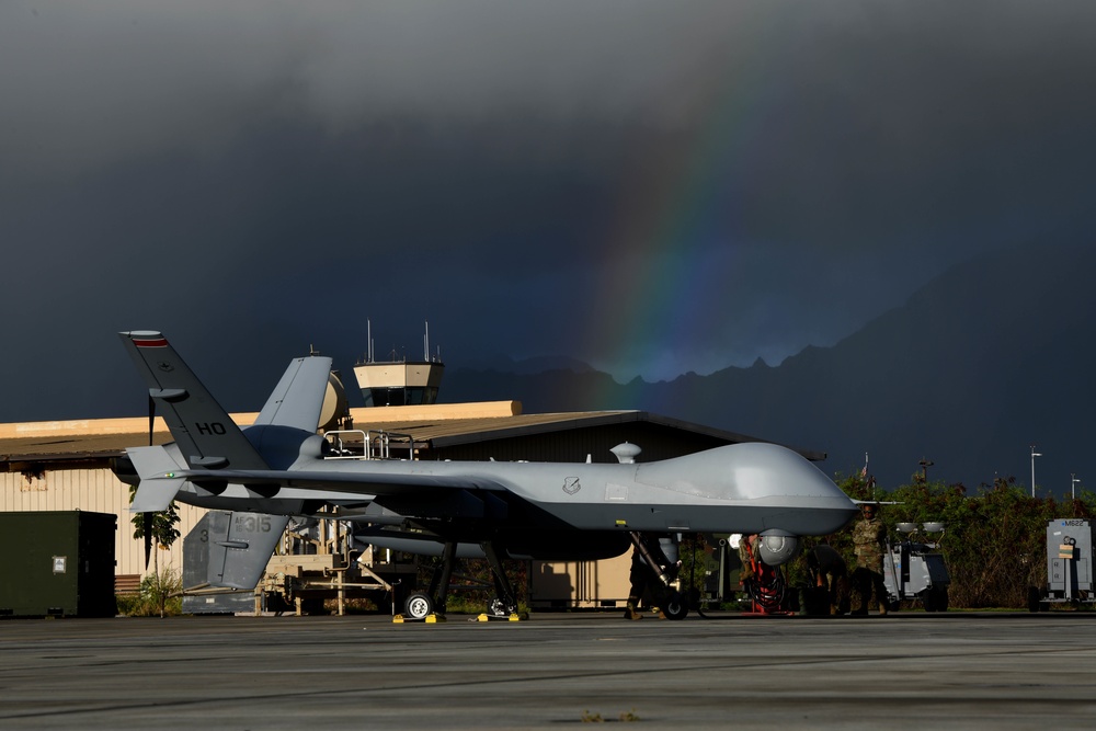 MQ-9s launch during RIMPAC 2022