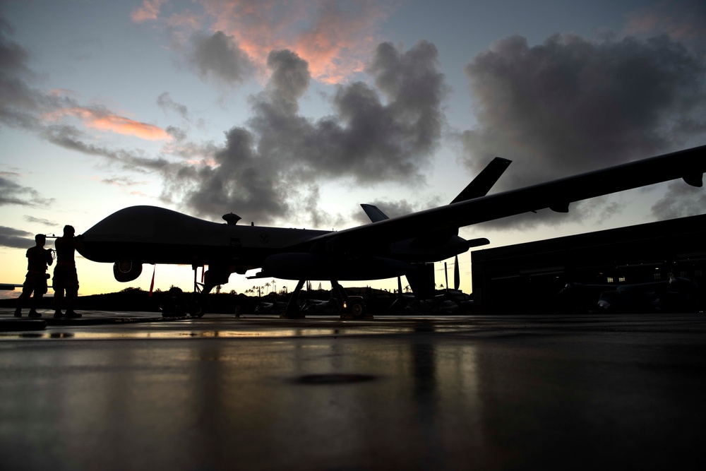 MQ-9s launch during RIMPAC 2022