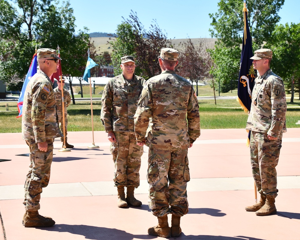 Change of Responsibility ceremonies held consecutively at Fort Harrison