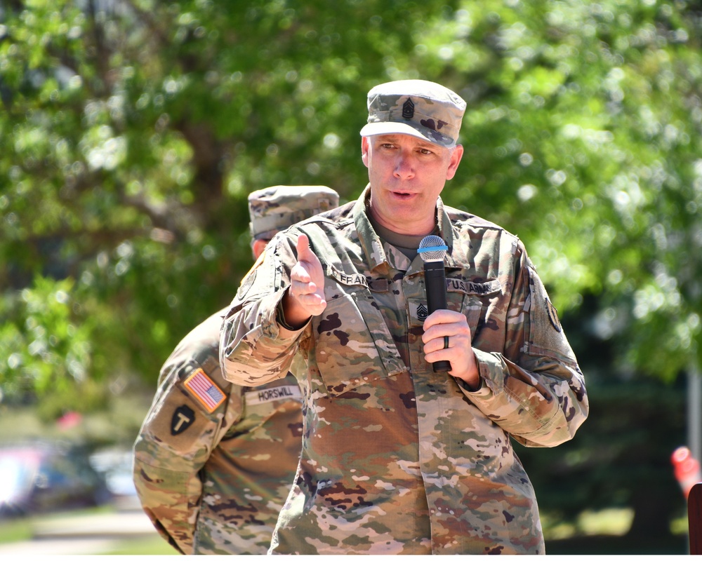 Change of Responsibility ceremonies held consecutively at Fort Harrison