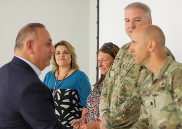 Under Secretary of Defense for Personnel and Readiness visits 644th Regional Support Group and Mobilization Division, Joint Mobilization Site (JMS), Directorate of Plans, Training, Mobilization, and Security (DPTMS)