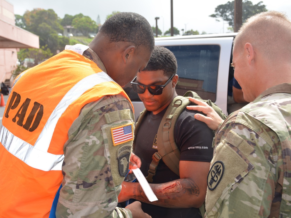 Tripler Army Medical Center practices emergency procedures during mass casualty exercise