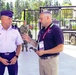 Brig. Gen. Mark Crosby visits 102nd CST at World Track and Field Championships