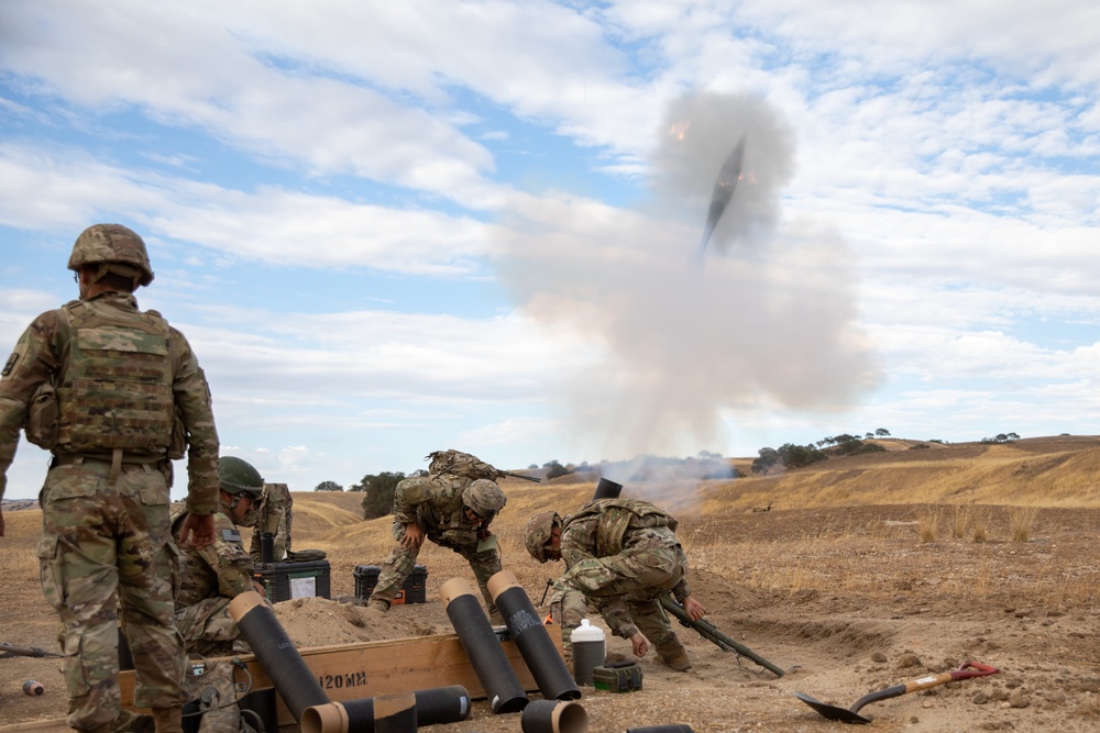 29th IBCT Exportable Combat Training Capability (XCTC) Mortars Live Fire