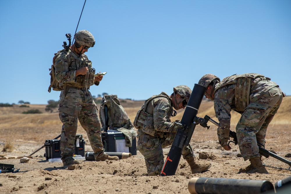 29th IBCT Exportable Combat Training Capability (XCTC) Mortars Live Fire