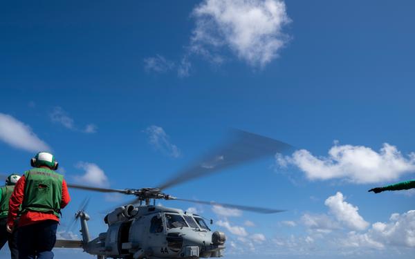 USCGC Midgett, U.S. Navy conduct flight operations