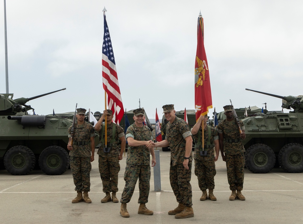 4th LAR Bn. holds change of command ceremony