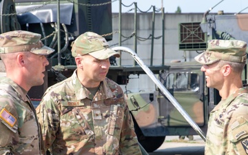 7th Air Force Deputy Commander and 35th Air Defense Artillery Brigade Command team