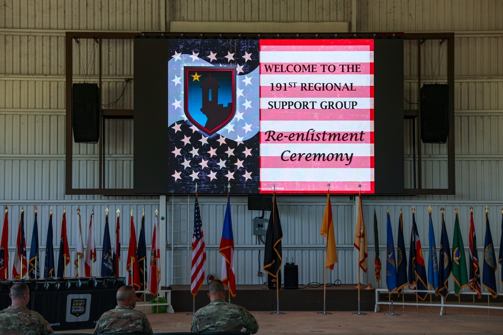 191st RSG Reenlistment Ceremony