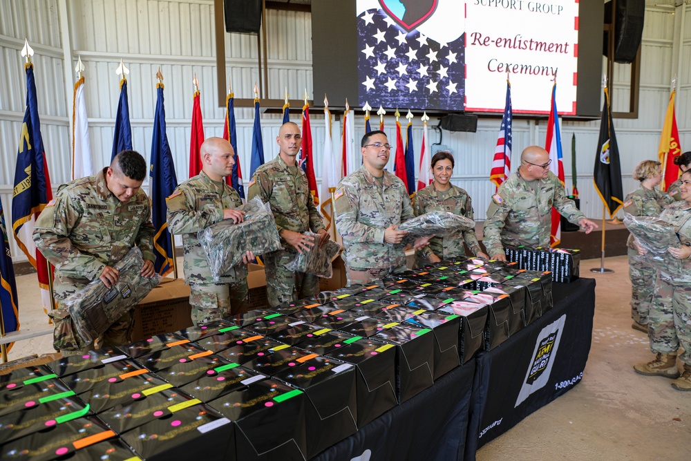 191st RSG Reenlistment Ceremony