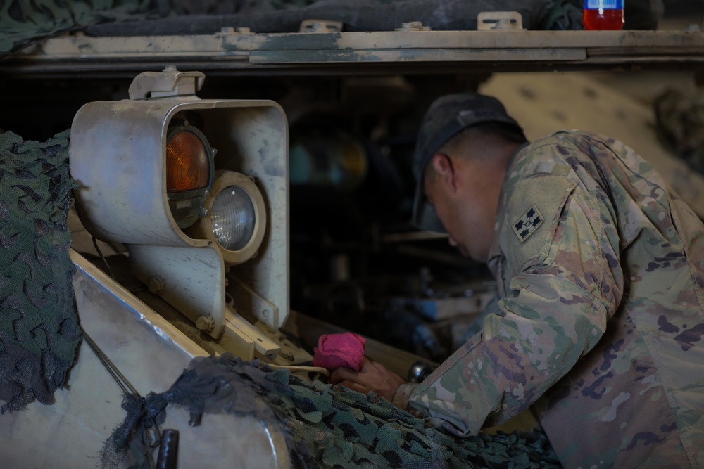 4-10 Cavalry conducts annual services maintenance