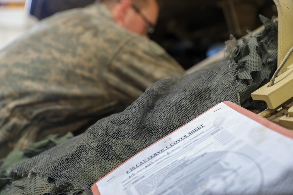 4-10 Cavalry conducts annual services maintenance