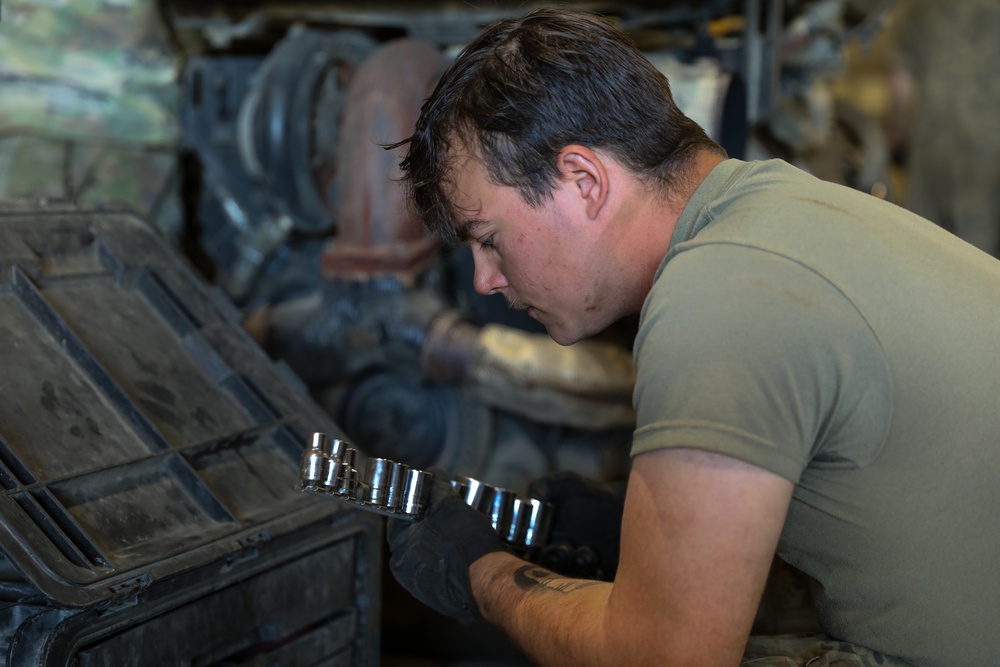 4-10 Cavalry conducts annual services maintenance