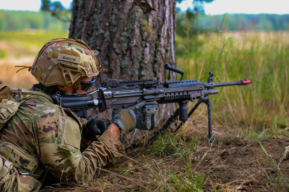 Chaos Company, 1-68 AR conducts squad LFX at DPTA, Poland