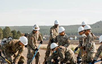 The 240th Engineers Create New Helicopter Pad at Camp Navajo