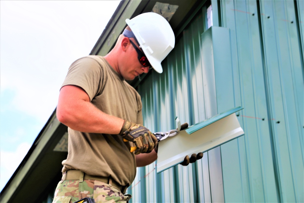 389th Engineer Company Soldiers hone skills supporting troop project at Fort McCoy