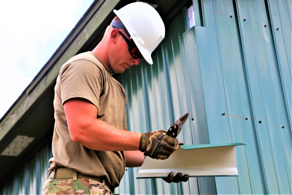 389th Engineer Company Soldiers hone skills supporting troop project at Fort McCoy