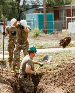 The 240th Engineers Help Camp Navajo Find Blockage in Sewage Line