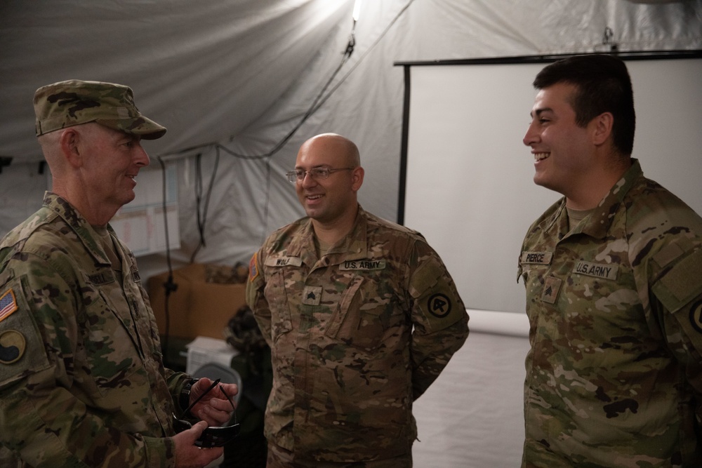 Mass TAG visits 181st Infantry Regiment during XCTC