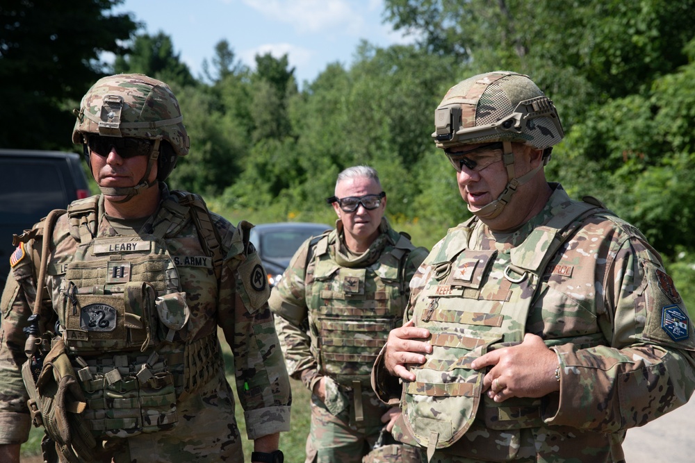 Mass TAG visits 181st Infantry Regiment during XCTC