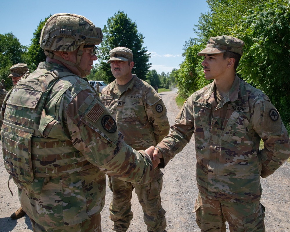 Mass TAG visits 181st Infantry Regiment during XCTC