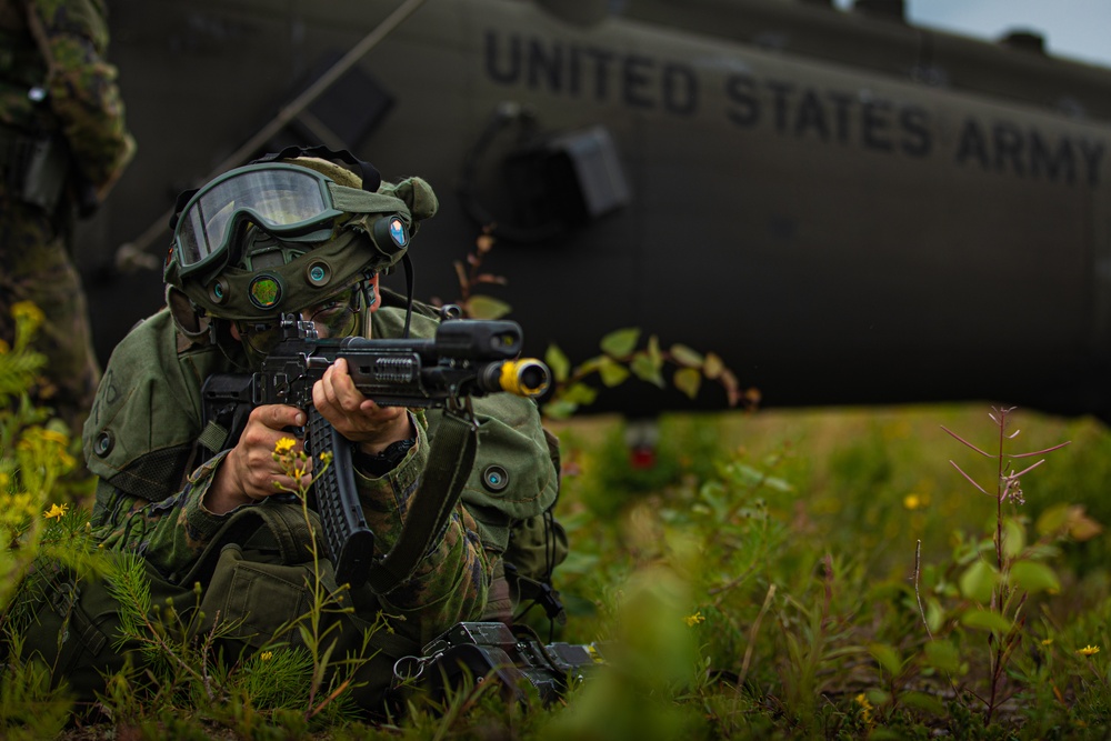 US, Finnish troops conduct hot and cold load training