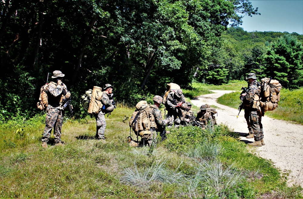 Marines, Navy Corpsmen train in casualty care field exercise at Fort McCoy