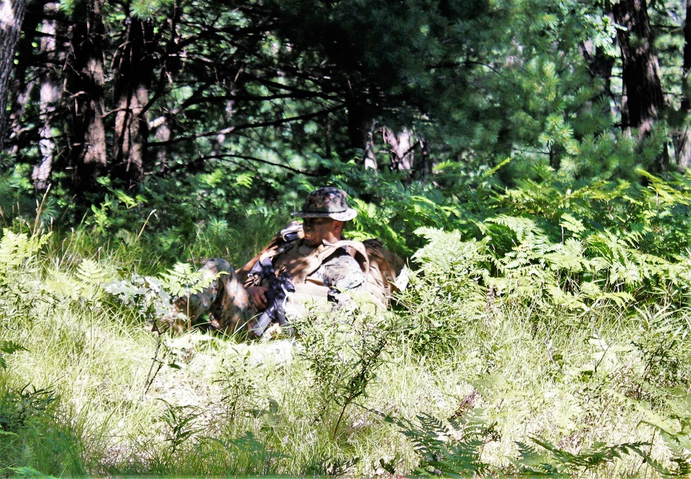 Marines, Navy Corpsmen train in casualty care field exercise at Fort McCoy