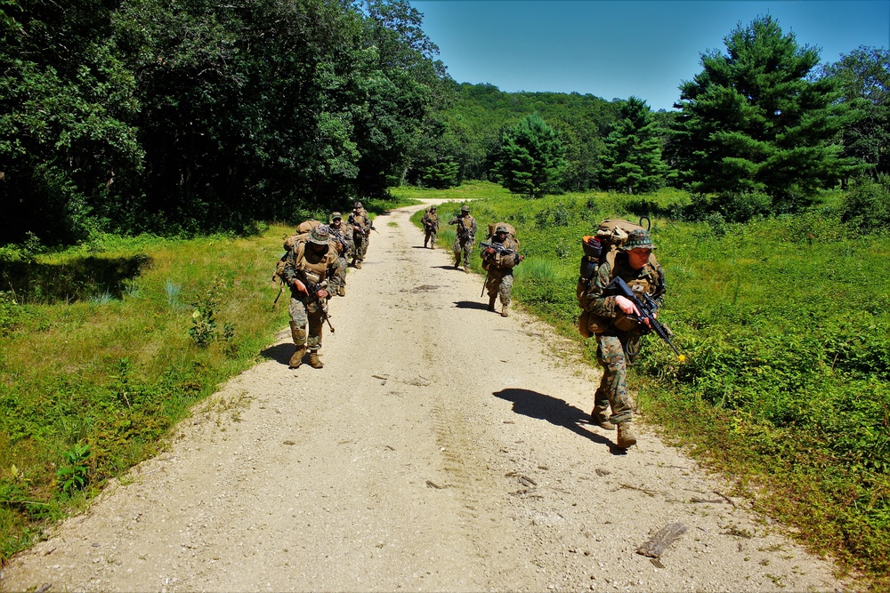 Marines, Navy Corpsmen train in casualty care field exercise at Fort McCoy