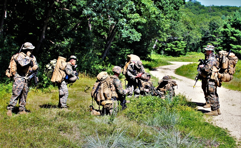 Marines, Navy Corpsmen train in casualty care field exercise at Fort McCoy