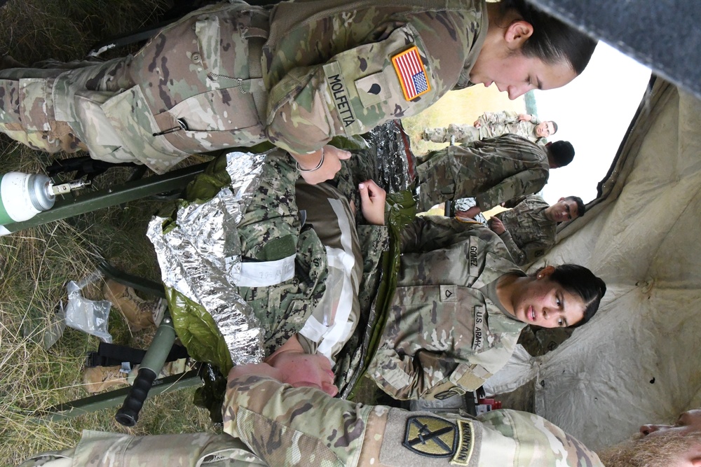 Navy Reservists practice tactical field care, medical skills during annual Operation Commanding Force at Fort Drum