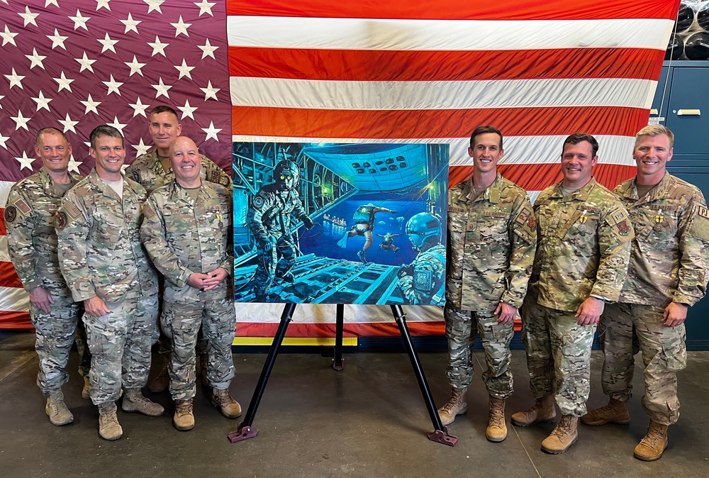 Painting commemorates 2017 rescue mission