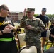 U.S. Army Soldiers conduct flexibility exercizes with H2F