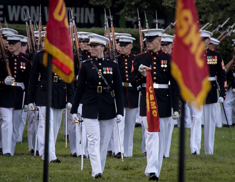 Marine Barracks Washington presents another fantastic sunset parade.